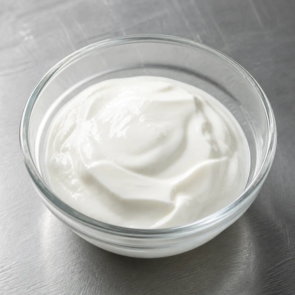 A three-quarter cup serving of plain nonfat Greek yogurt