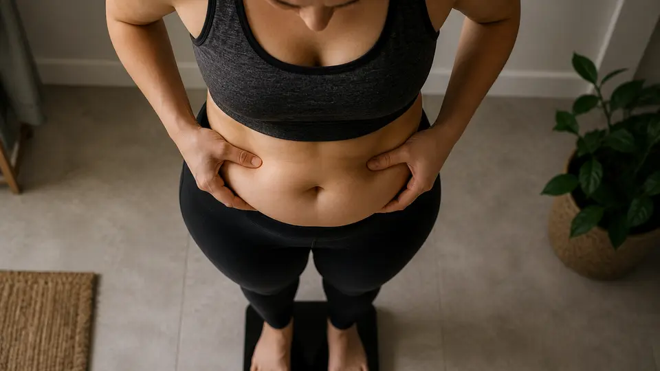 A calm weight-loss timeline dashboard showing milestones for losing 10, 20, and 30 pounds